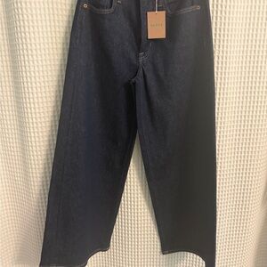 New with Tags  - Women's Boden High Rise Wide Leg Jeans, Indigo